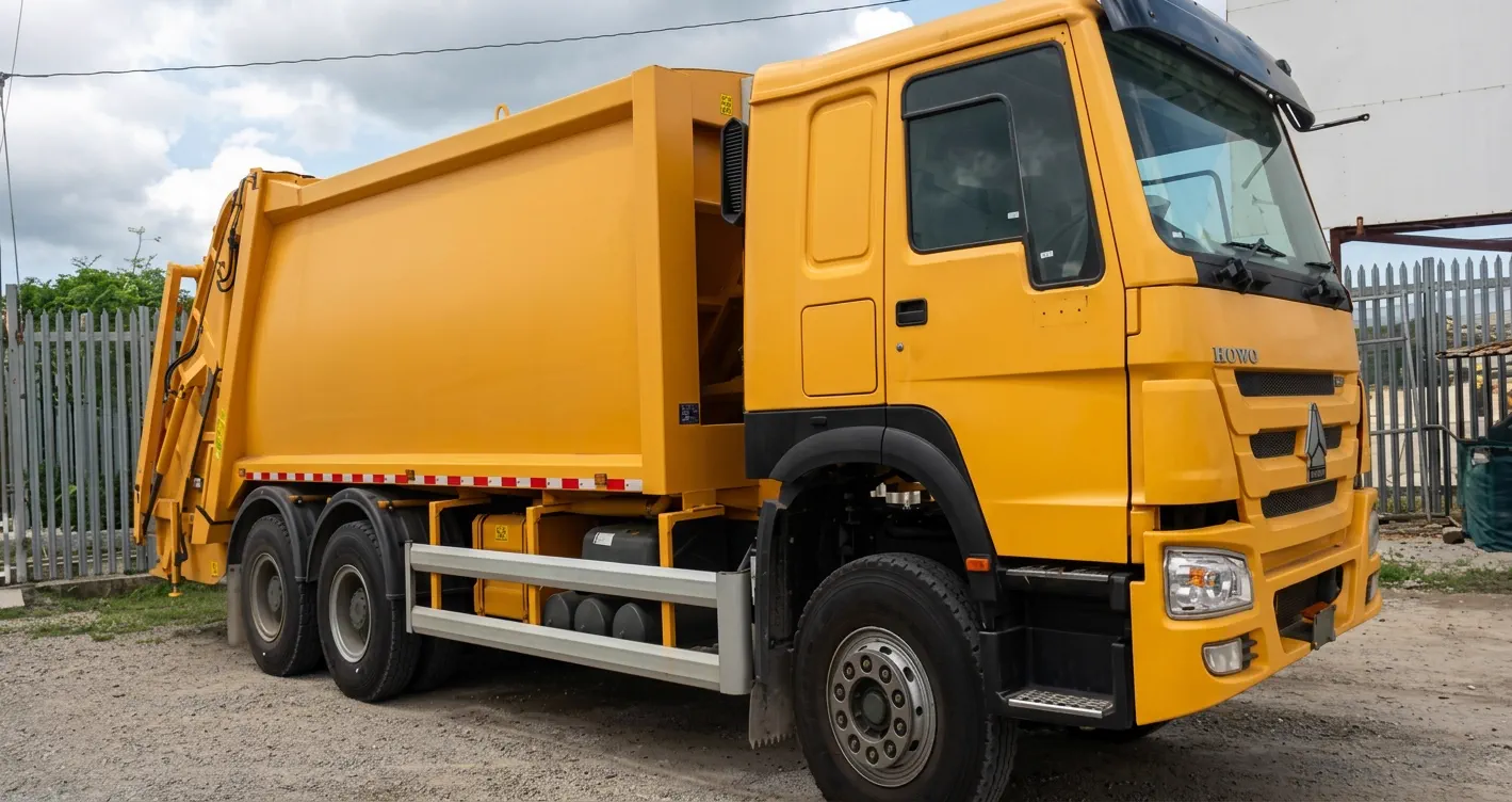 Garbage compactor truck